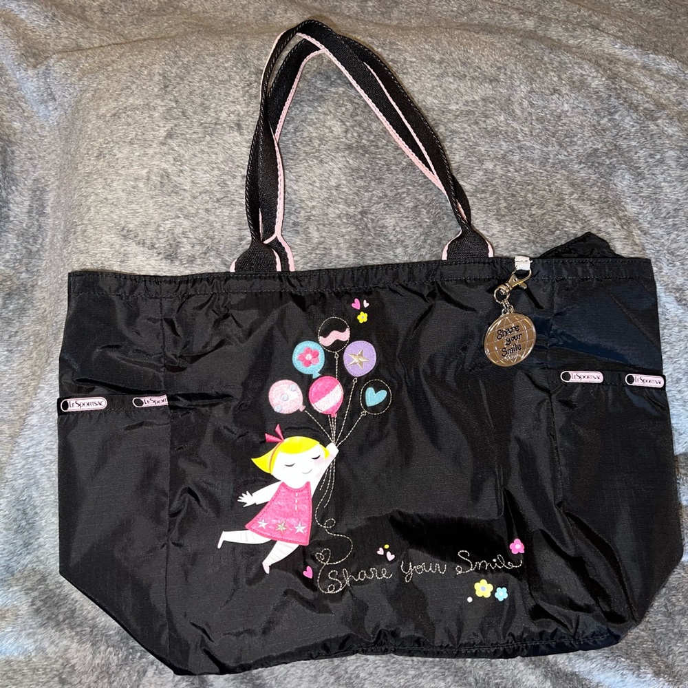 LeSportsac Disney It’s a Small World Tote Bag with Charm
